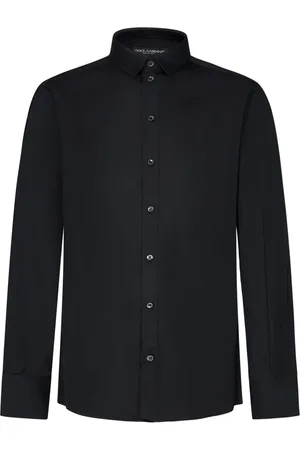 Dolce & Gabbana Heren, Overhemden, Zwart, Maat: 2XL Katoen