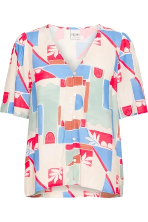 Ichi Dames, Blouses & Shirts, Veelkleurig, Maat: M