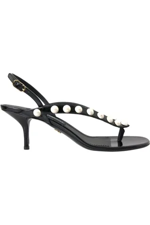 Dolce & Gabbana Dames, Schoenen, Zwart, Maat: 39 EU Leer