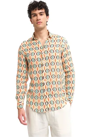 PENINSULA Heren, Overhemden, Veelkleurig, Maat: 2XL Linnen