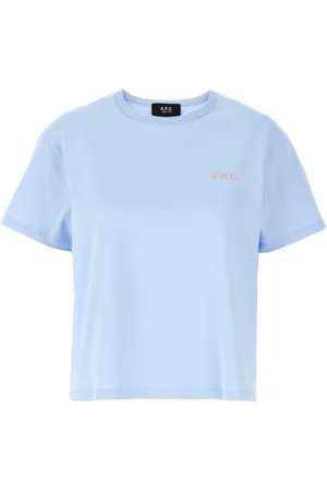 A.P.C. Dames, Tops, Blauw, Maat: S Katoen