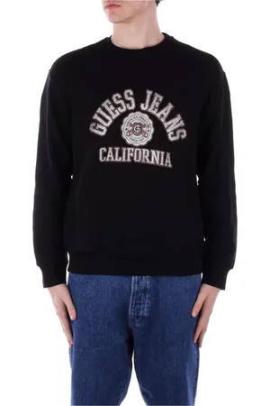 Guess Heren, Sweatshirts & Hoodies, Zwart, Maat: M Katoen