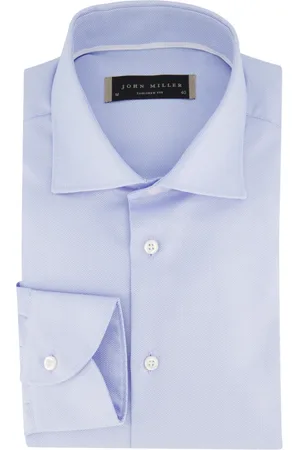 john miller Heren, Overhemden, Blauw, Maat: 7XL Katoen