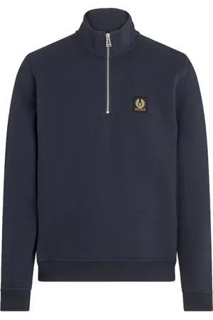 Belstaff Heren, Sweatshirts & Hoodies, Blauw, Maat: M Katoen