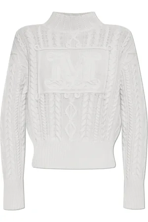 Max Mara Dames, Truien, Wit, Maat: L Wol