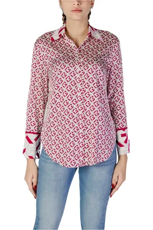 Guess Dames, Blouses & Shirts, Roze, Maat: M Poliester