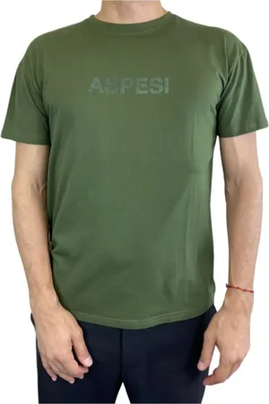 Aspesi Heren, Tops, Groen, Maat: 2XL Katoen