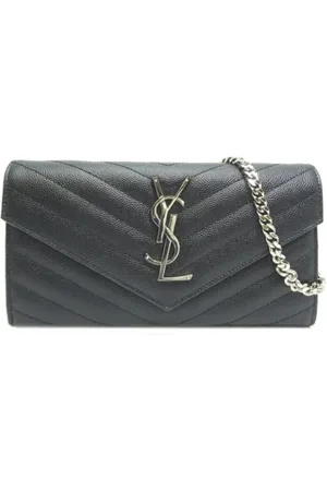 Saint Laurent Dames, Pre-owned, Zwart, Maat: ONE Size Leer
