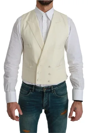 Dolce & Gabbana Heren, Pakken, Wit, Maat: XL Wol