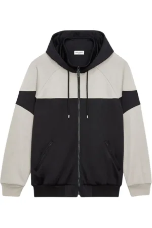 Saint Laurent Heren, Sweatshirts & Hoodies, Zwart, Maat: L Katoen