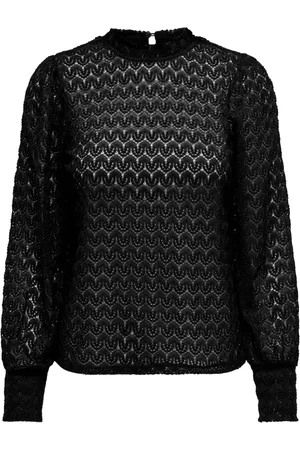 JACQUELINE DE YONG Dames, Blouses & Shirts, Zwart, Maat: M Poliester