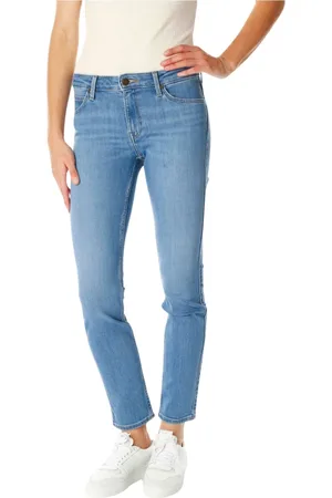 Lee Dames, Jeans, Blauw, Maat: W26 L33 Katoen