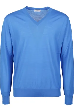 BALLANTYNE Heren, Truien, Blauw, Maat: XL