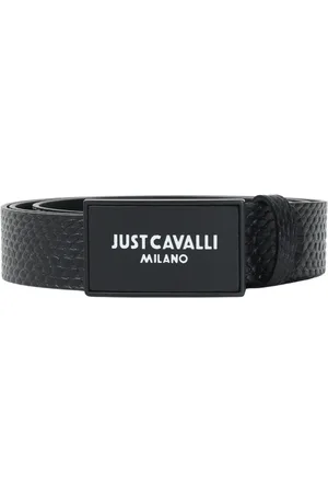 Roberto Cavalli Heren, Accessoires, Zwart, Maat: 110 CM Leer