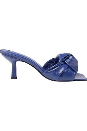 By Far Dames, Schoenen, Blauw, Maat: 36 EU Leer