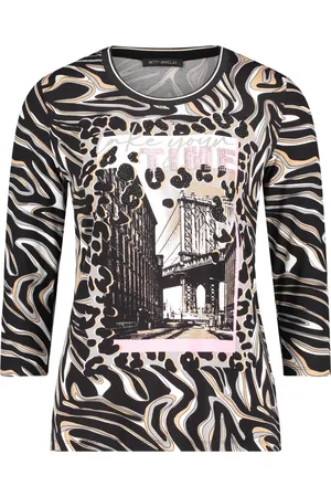 Betty Barclay Dames, Tops, Veelkleurig, Maat: 2XL Leer