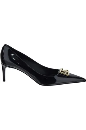 Dolce & Gabbana Dames, Schoenen, Zwart, Maat: 37 1/2 EU Leer