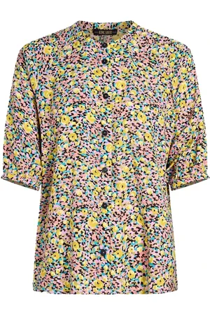King Louie Dames, Blouses & Shirts, Veelkleurig, Maat: M Viscose