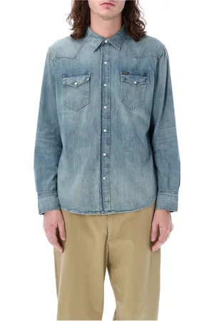 Ralph Lauren Heren, Overhemden, Blauw, Maat: M Katoen