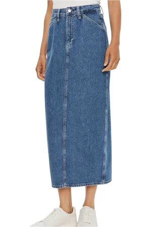 Calvin Klein Dames, Rokken, Blauw, Maat: W25 Denim