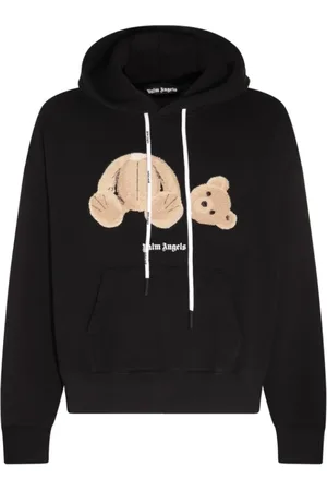 Palm Angels Heren, Sweatshirts & Hoodies, Zwart, Maat: L Katoen
