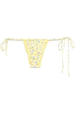 Frankies Bikinis Dames, Badkleding, Geel, Maat: S Zijde