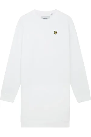 Lyle & Scott Dames, Jurken, Wit, Maat: 2XS Katoen