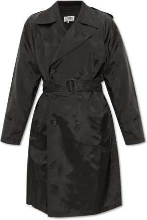 Maison Margiela Dames, Mantels, Zwart, Maat: XS Viscose