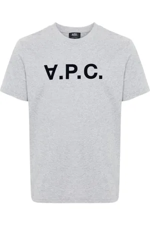 A.P.C. Heren, Tops, Grijs, Maat: XS Katoen