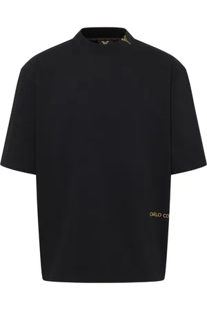 Carlo Colucci Heren, Tops, Zwart, Maat: M