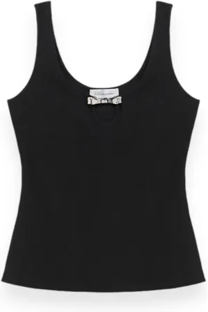 BLUMARINE Dames, Tops, Zwart, Maat: M Katoen