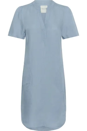 Part Two Dames, Jurken, Blauw, Maat: 2XS Denim