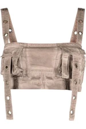 BLUMARINE Dames, Tops, Bruin, Maat: M Katoen