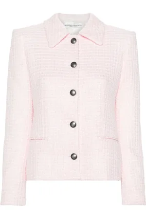 Alessandra Rich Dames, Jassen, Roze, Maat: XS Tweed