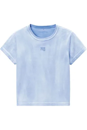 Alexander Wang Dames, Tops, Blauw, Maat: S Katoen