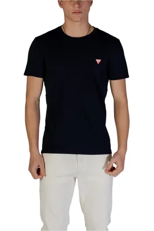 Guess Heren, Tops, Blauw, Maat: M Katoen