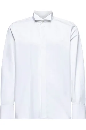 Saint Laurent Heren, Overhemden, Wit, Maat: M Katoen
