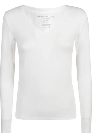 Majestic Dames, Tops, Wit, Maat: L Viscose