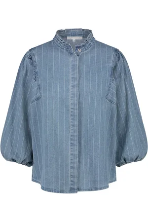 Tramontana Dames, Blouses & Shirts, Blauw, Maat: 3XL Denim