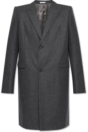 Alexander McQueen Heren, Mantels, Grijs, Maat: M Wol