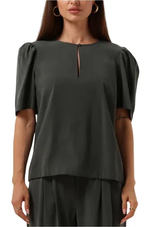 Modstrom Dames, Blouses & Shirts, Groen, Maat: M