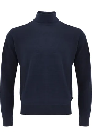 FERRANTE Heren, Truien, Blauw, Maat: M Wol