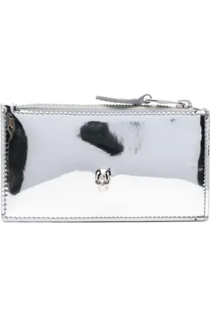 Alexander McQueen Dames, Accessoires, Grijs, Maat: ONE Size Leer