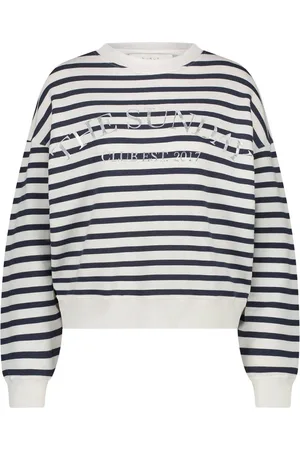NUKUS Dames, Sweatshirts & Hoodies, Blauw, Maat: 3XL Katoen