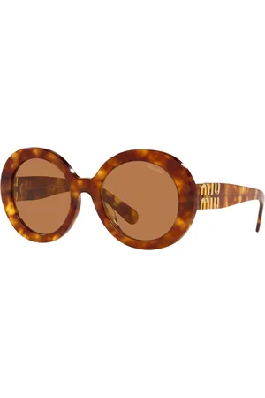 Miu Miu Dames, Accessoires, Bruin, Maat: 55 MM
