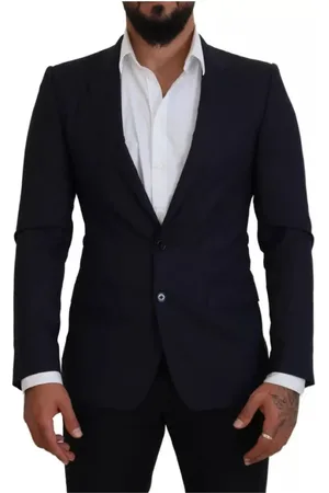 Dolce & Gabbana Heren, Pakken, Blauw, Maat: S Wol