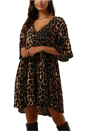 Alix the label Dames, Jurken, Bruin, Maat: XS