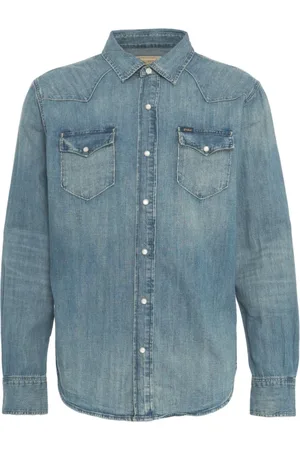 Ralph Lauren Heren, Overhemden, Blauw, Maat: XL Denim