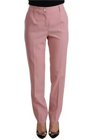 Dolce & Gabbana Dames, Broeken, Roze, Maat: S Wol