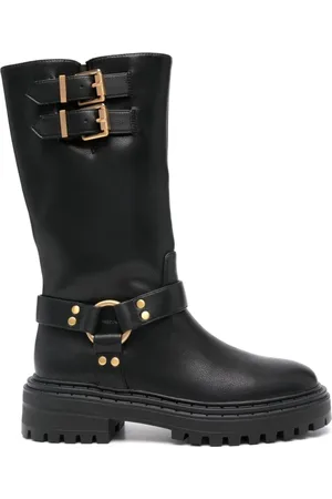 Twin-Set Dames, Schoenen, Zwart, Maat: 37 EU Leer